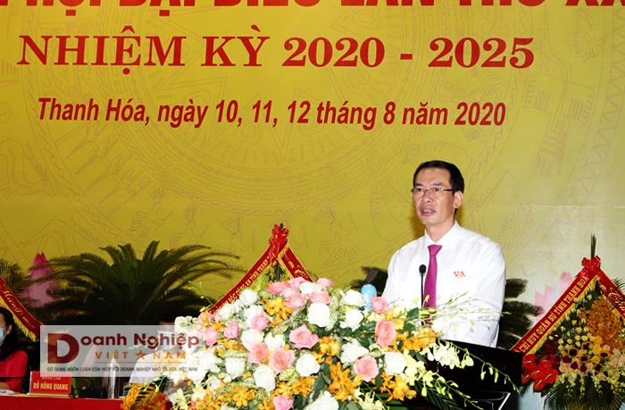 Trịnh Tuấn Sinh tái đắc cử Bí thư Đảng ủy Khối Cơ quan và Doanh nghiệp tỉnh Thanh Hoá, nhiệm kỳ 2020-2025.