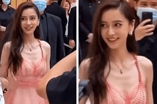 'Sốc' với hình ảnh Angelababy gầy trơ xương cổ dưới ống kính người qua đường