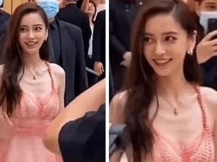 'Sốc' với hình ảnh Angelababy gầy trơ xương cổ dưới ống kính người qua đường