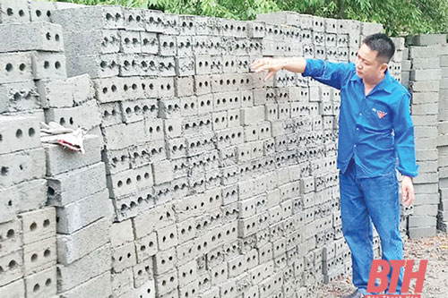 Thanh Hóa: Làm giàu từ sản xuất gạch không nung