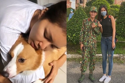 Minh Tú rưng rưng khi về đến Sài Gòn