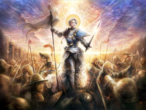 Tranh vẽ hình tượng Jeanne d'Arc. Ảnh: Wikimedia Commons