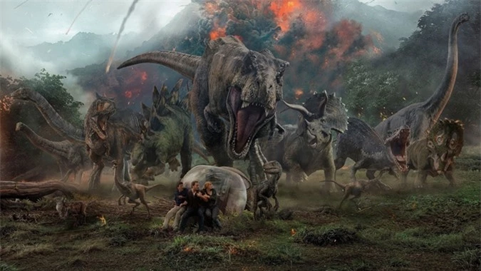 Một cảnh trong Jurassic World: Fallen Kingdom chiếu năm 2018.