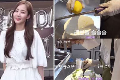 'Thư kí Kim' Park Min Young gây bất ngờ với hình ảnh vào bếp làm bánh, nhan sắc ở đời thường mới là điều đáng nói