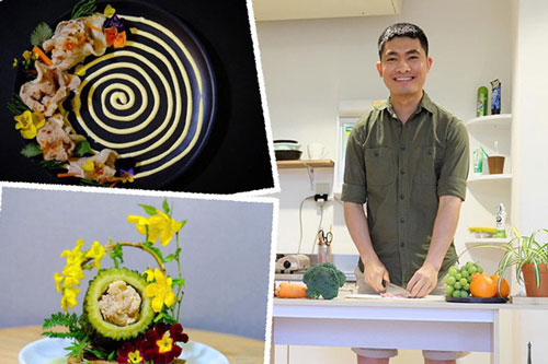 Chàng trai 10 hoa tay, trang trí món ăn như vẽ tranh