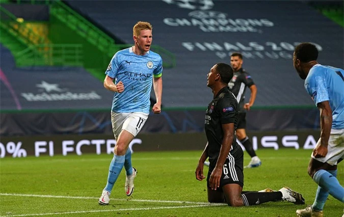 De Bruyne là cầu thủ chơi tốt nhất bên phía Man City đêm qua