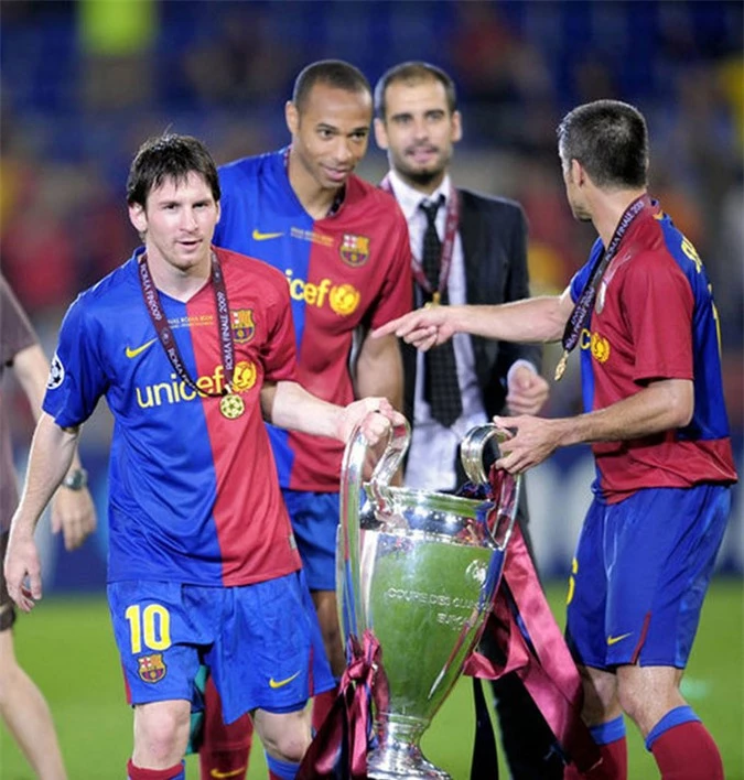 Pep và Messi từng 2 lần giành chức vô địch Champions League tại Barca