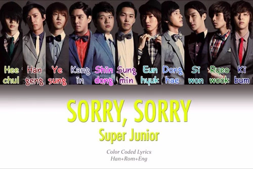 6. Sorry Sorry (Super Junior).