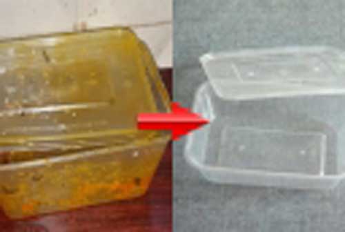 Chồng học theo cách rửa hộp nhựa dính mỡ trên Tik Tok, vợ "ngả mũ thán phục"