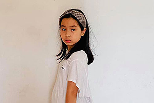 Con gái Lưu Hương Giang 9 tuổi đã mặc vừa đồ mẹ