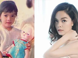 Phạm Quỳnh Anh hé lộ loạt ảnh ngày bé cực xinh, giống hệt con gái thứ hai Tuệ An