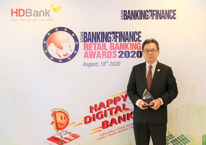 HDBank lần thứ 2 liên tiếp nhận giải thưởng “Ngân hàng bán lẻ nội địa tốt nhất" do tổ chức Asian Banking & Finance trao tặng