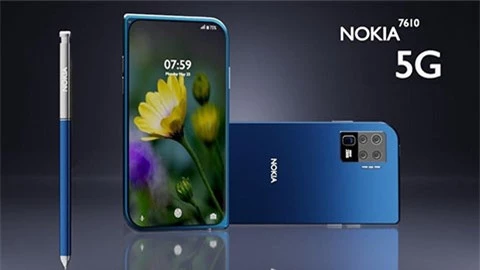 Nokia 7610 5G 2020 bất ngờ xuất hiện với thiết kế hình chiếc lá siêu đẹp, giá bất ngờ