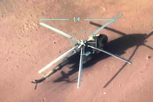 Trực thăng vận tải đa dụng Mi-17 của LNA đã bị phía GNA bắt giữ. Ảnh: Avia-pro.