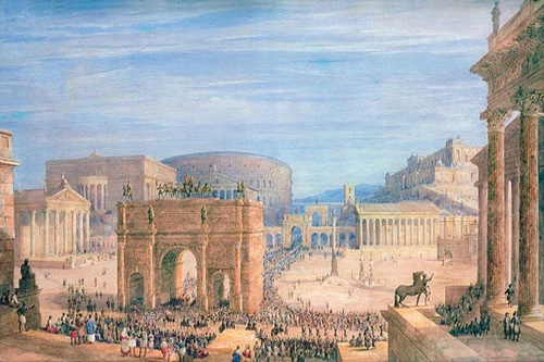Thời cổ đại, La Mã mạnh nhất ở châu Âu và Trung Đông. Ảnh: UNRV History    