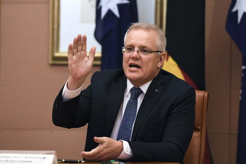 Thủ tướng Australia Scott Morrison. (Ảnh: AP)