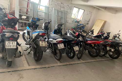 Hà Nội: Triệt phá đường dây trộm cắp xe máy tiêu thụ trên mạng xã hội