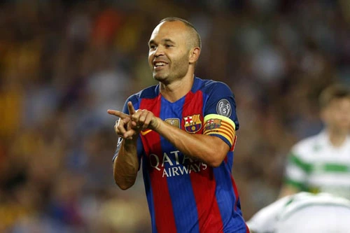 5. Andres Iniesta (Barcelona - 29 lần kiến tạo).