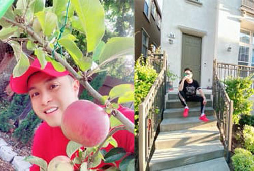 Nhật Tinh Anh hé lộ khu vườn bên ngoài ngôi nhà triệu USD ở Mỹ