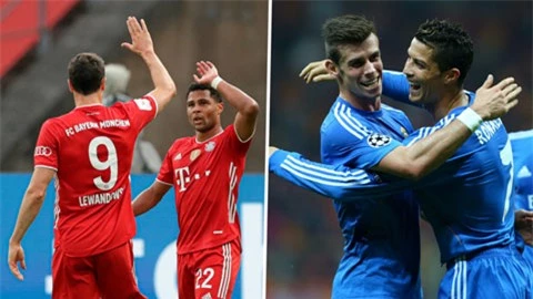 Gnabry-Lewandowski phá kỷ lục ghi bàn của Ronaldo-Bale