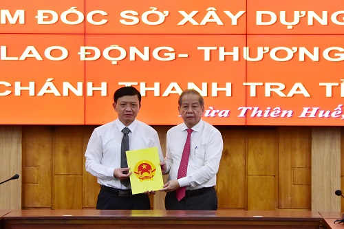 Thừa Thiên Huế: Điều động, bổ nhiệm lãnh đạo chủ chốt nhiều sở, ngành