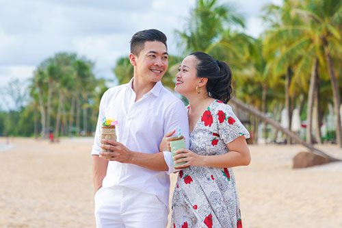 Hồng Phượng - Quốc Cơ quấn quýt ở Phú Quốc
