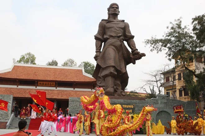 Ngày nay, tượng đài Quang Trung được đặt tại nhiều nơi trên cả nước. Ảnh tư liệu.
