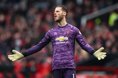 1. David De Gea (MU - 375.000 Bảng/tuần).