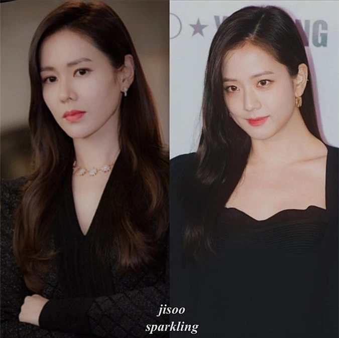 Top 3 cặp idol - diễn viên có gương mặt giống nhau: Không phải chị em ruột nhưng Jisoo (BLACKPINK) bất ngờ giống Son Ye Jin như đúc - Ảnh 1