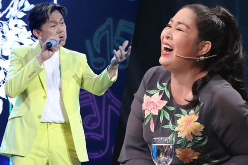 Hồng Vân bất ngờ khi Chí Tài thi hát