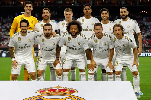 2. Real Madrid (Tây Ban Nha, giá trị đội hình: 955 triệu bảng).
