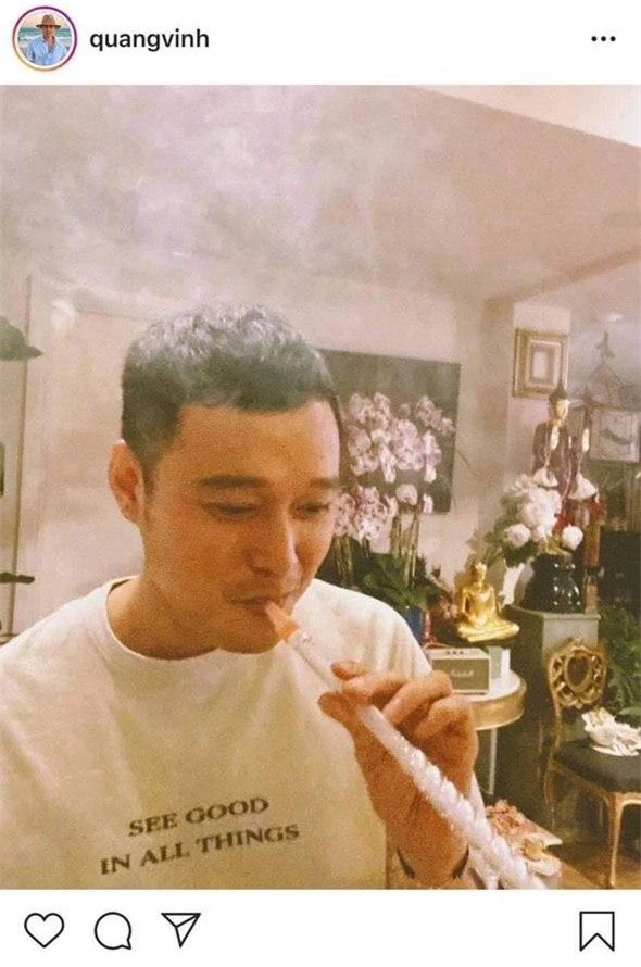 Bị Liên Bỉnh Phát đặt nghi vấn hút shisha vì đăng ảnh khói mờ lên Instagram, Quang Vinh nói gì? - Ảnh 2. Bị Liên Bỉnh Phát đặt nghi vấn hút shisha vì đăng ảnh khói mờ lên Instagram, Quang Vinh nói gì? - Ảnh 2.