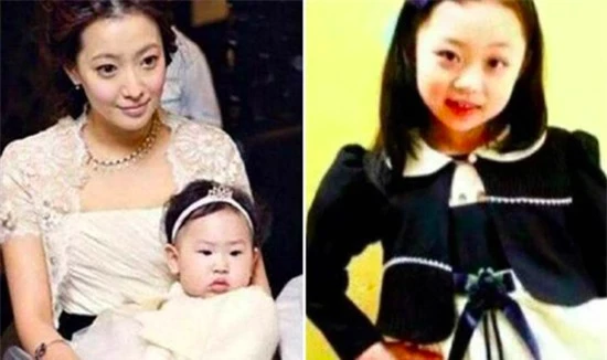 Kim Hee Sun và con gái.