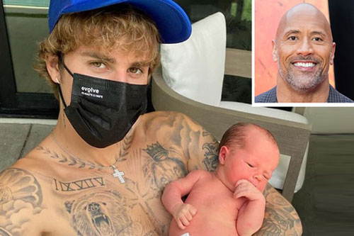 Dwayne Johnson chúc Justin Bieber sớm có con