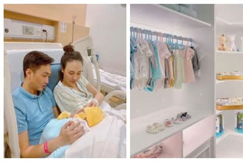 Cường Đô La khoe gian phòng của con gái mới chào đời chẳng khác gì cửa hiệu thời trang