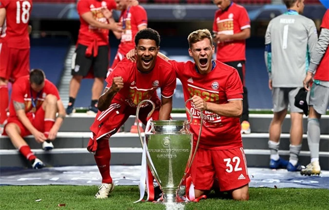 Gnabry (trái) và Kimmich sẽ là xương sống của một Bayern hứa hẹn thống trị châu Âu nhiều năm tới