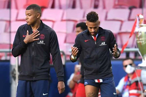  Kylian Mbappe và Neymar (phải).