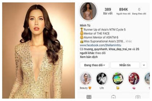 Minh Tú gây 'hoang mang' khi hủy theo dõi tất cả bạn bè trên Instagram