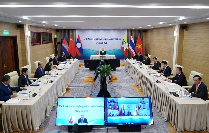 Toàn cảnh hội nghị Hội nghị Cấp cao Hợp tác Mekong-Lan Thương lần thứ ba.