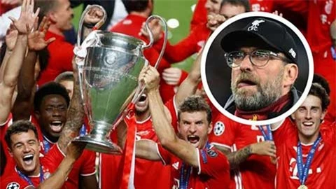 Klopp: 'Bayern may mắn mới vô địch Champions League'