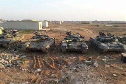 Trang bi Shtora, T-72 Syria vangap nguy hiem
