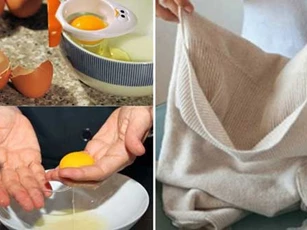 Bôi lòng trắng trứng gà lên áo mốc và chờ đúng 10 phút, vết nấm mốc cứng đầu đến mấy cũng sẽ "bay" sạch