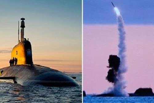Tàu ngầm Nga có tên lửa xuyên băng dày 5m