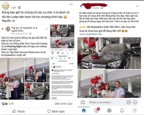 Sự thực việc mua nhà, mua xe bằng ứng dụng hoàn tiền đa cấp