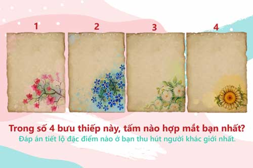 Trắc nghiệm: Chọn tấm bưu thiếp bạn thích nhất, bật mí ngay điểm thu hút của bạn trong mắt người khác giới