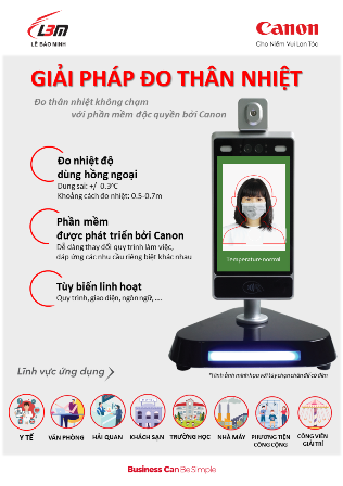  Canon ra mắt giải pháp đo thân nhiệt không chạm trong thời kỳ COVID -19