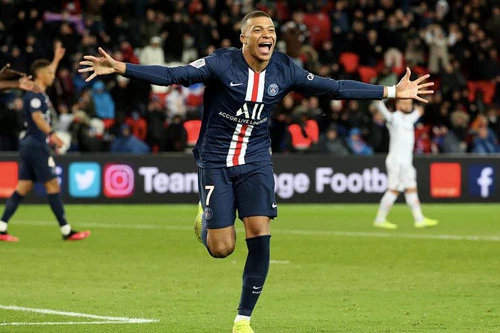 =5. Kylian Mbappe (Pháp - Thi đấu 180 trận ghi 117 bàn, hiệu xuất: 0,65 bàn/trận).