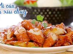 Cách làm mì căn xá xíu chay cho bữa cơm ngày Rằm thêm tròn vị