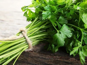 Lá ngò tây đánh bay nếp nhăn, đốm nâu và mụn