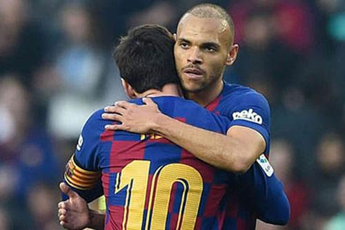 Braithwaite muốn áo số 10 của Messi ở Barca